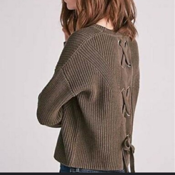 Lucky Brand Sweaters - Lucky Brand Brown Crew Neck Sweater